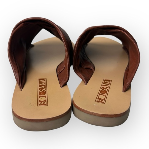 Sol Sana Brown Soft Leather Sandals 37 - Picture 5 of 7